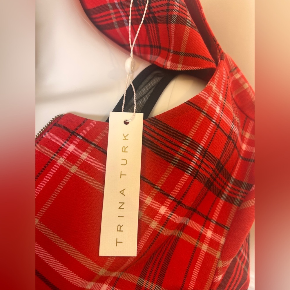Trina Turk Plaid Versed Shift Dress , Sz. XL - Picture 13 of 15